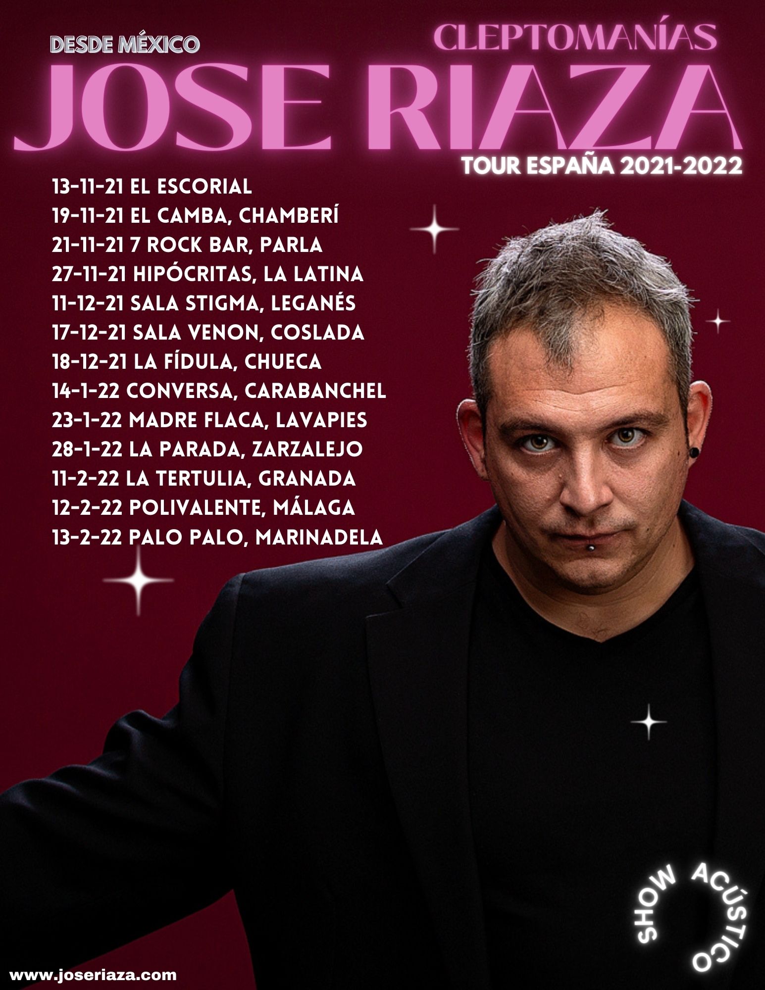 JOSE RIAZA: TOUR ESPAÑA 2021-2022
